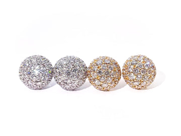 Divine Diamond Dome Earrings