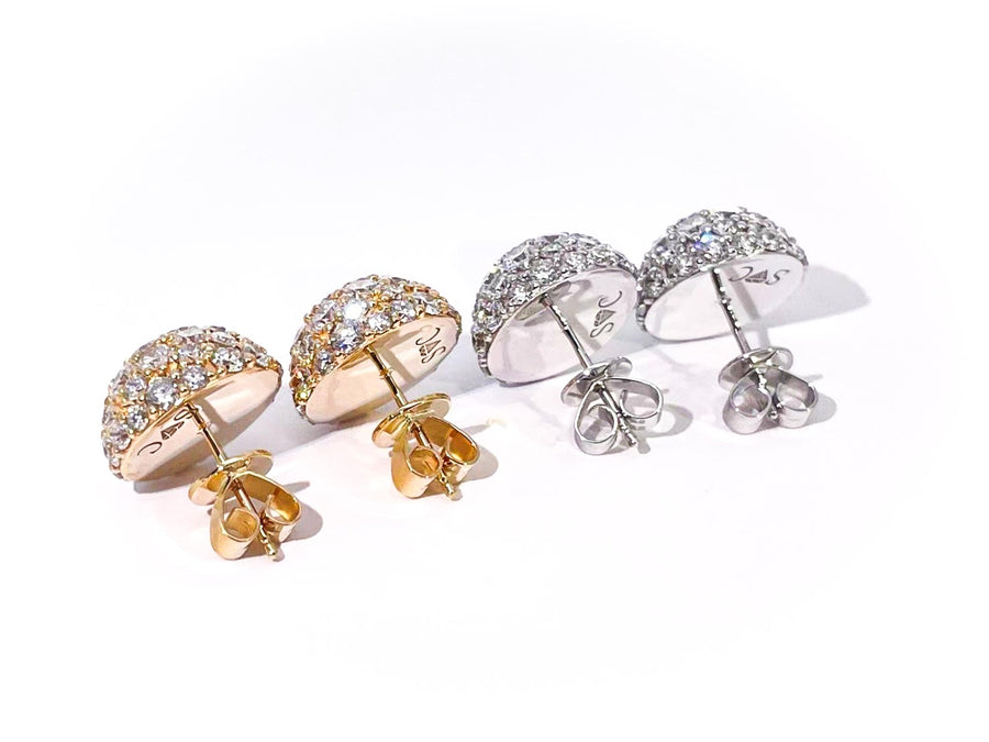 Divine Diamond Dome Earrings
