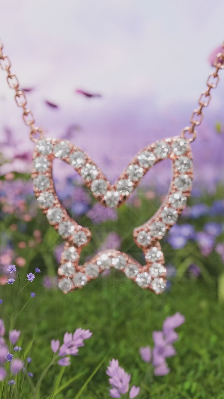 Whispering Wings Butterfly Diamond Ring