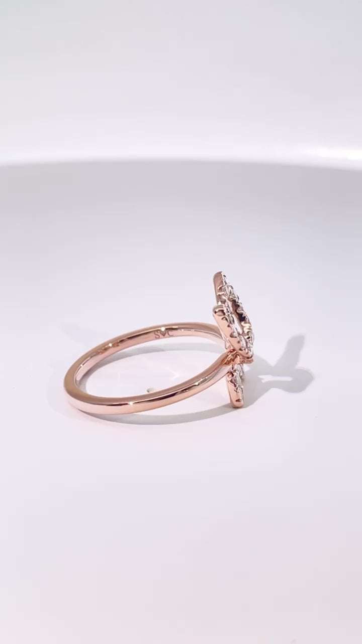 Whispering Wings Butterfly Diamond Ring