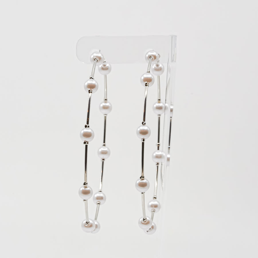 Maui Pearl Hoop Earrings