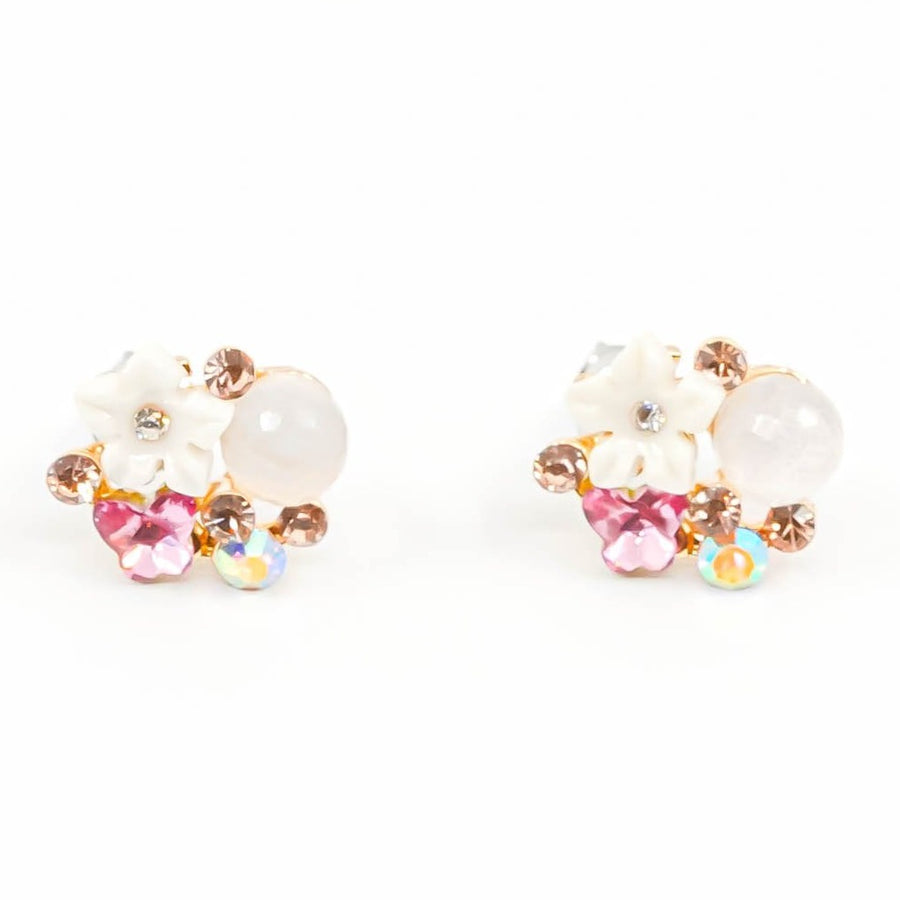 Lala Flower Crystal Earrings