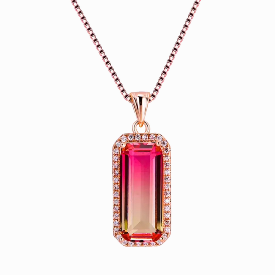 Sunset Ombré Crystal Necklace