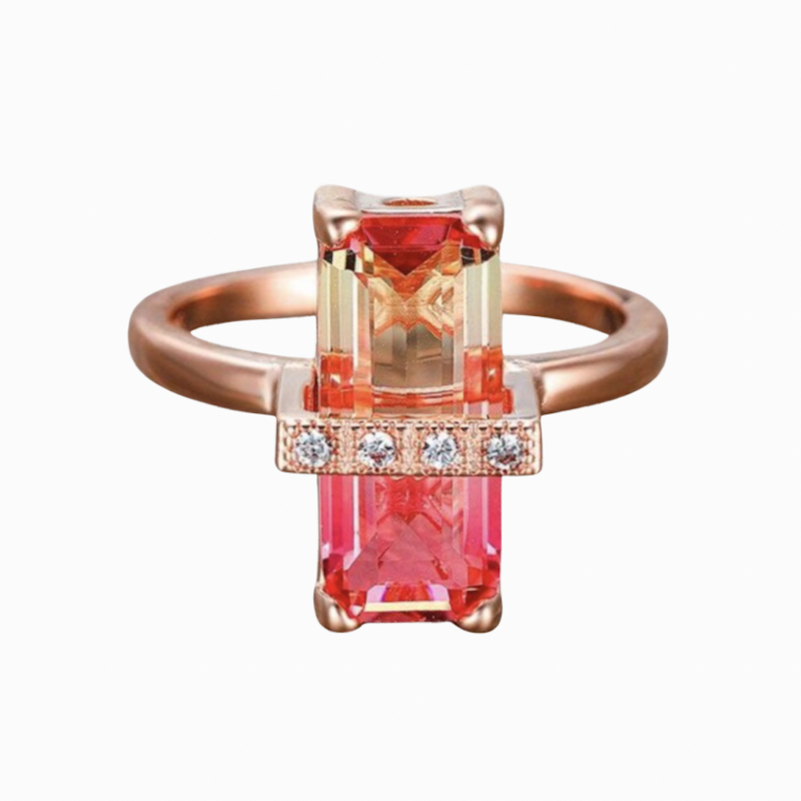 Sunset Ombré Crystal Ring