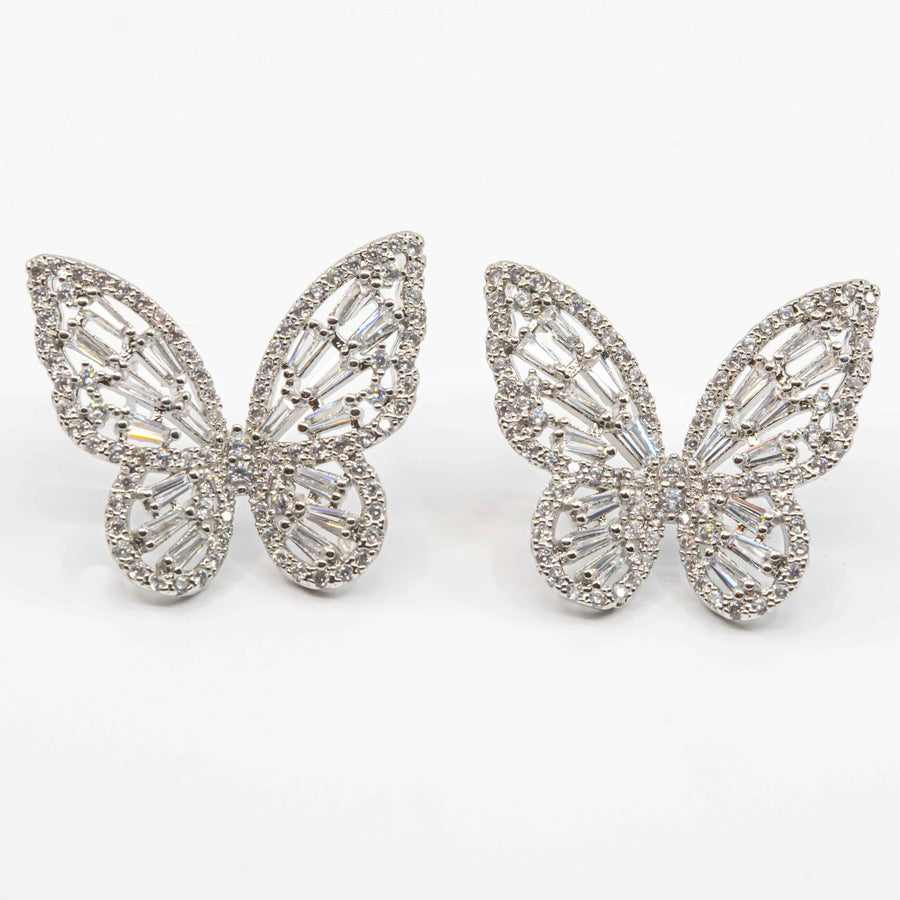 Social Butterfly Crystal Earrings