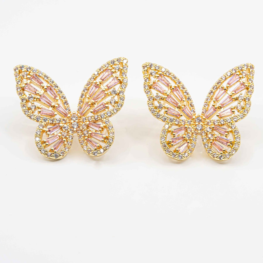 Social Butterfly Crystal Earrings
