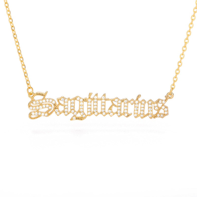 What’s Your Sign Zodiac Crystal Necklace