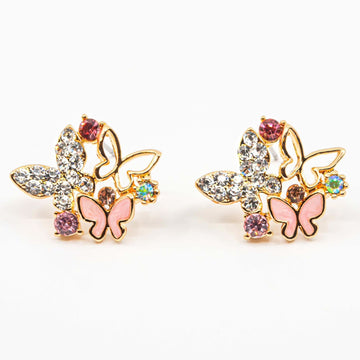 Arlene Butterfly Crystal Earrings