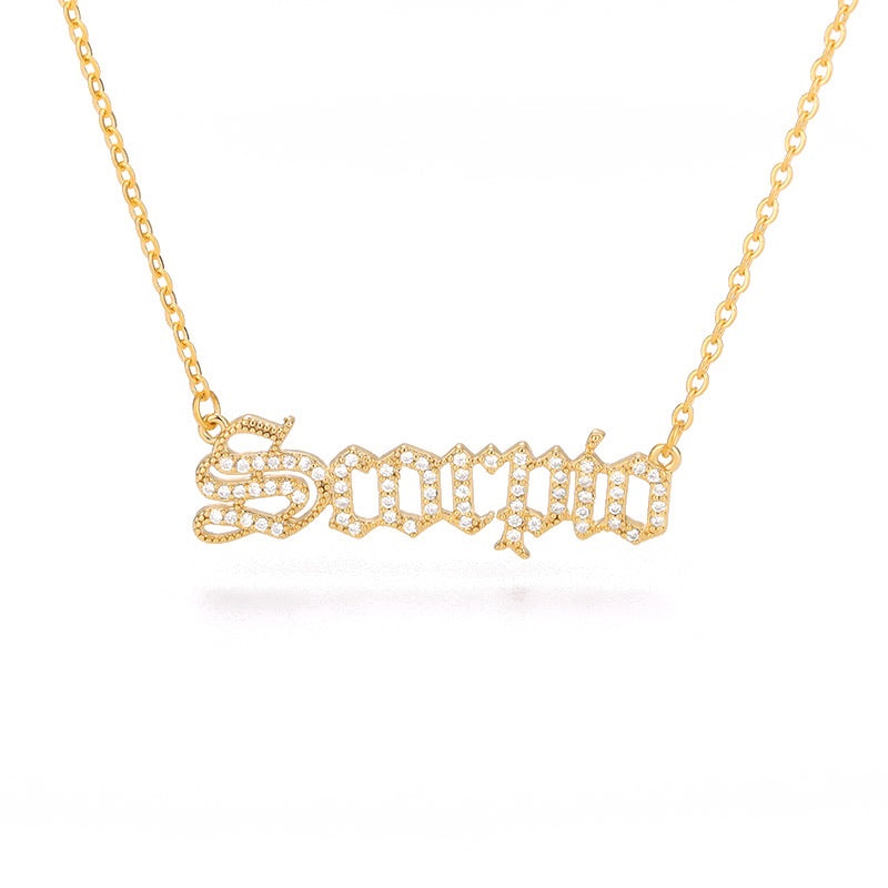 What’s Your Sign Zodiac Crystal Necklace