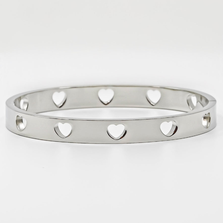 Heart Cutout Bangle