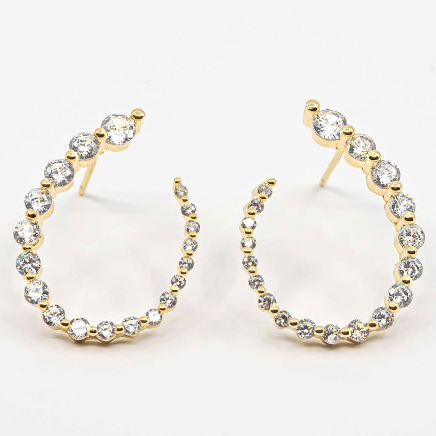 Serafina Teardrop Crystal Earrings