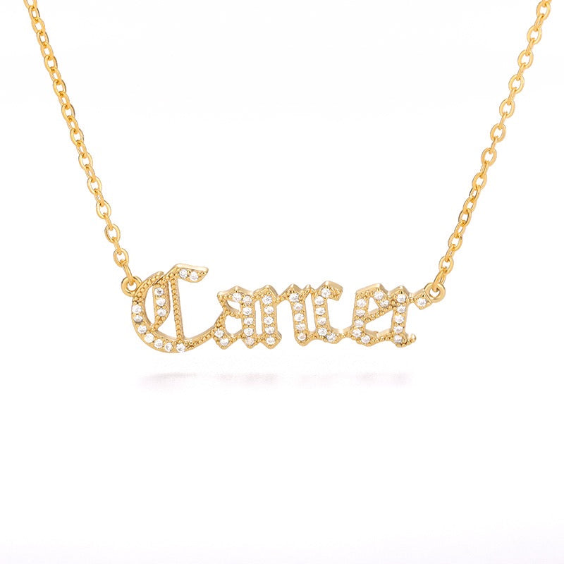 What’s Your Sign Zodiac Crystal Necklace