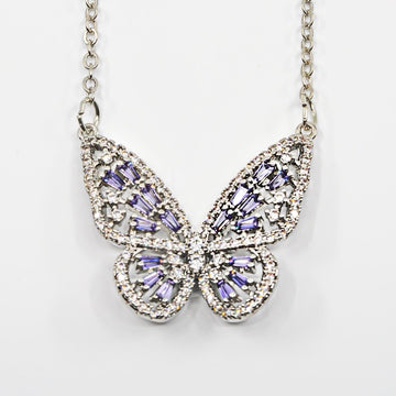 Social Butterfly Crystal Necklace