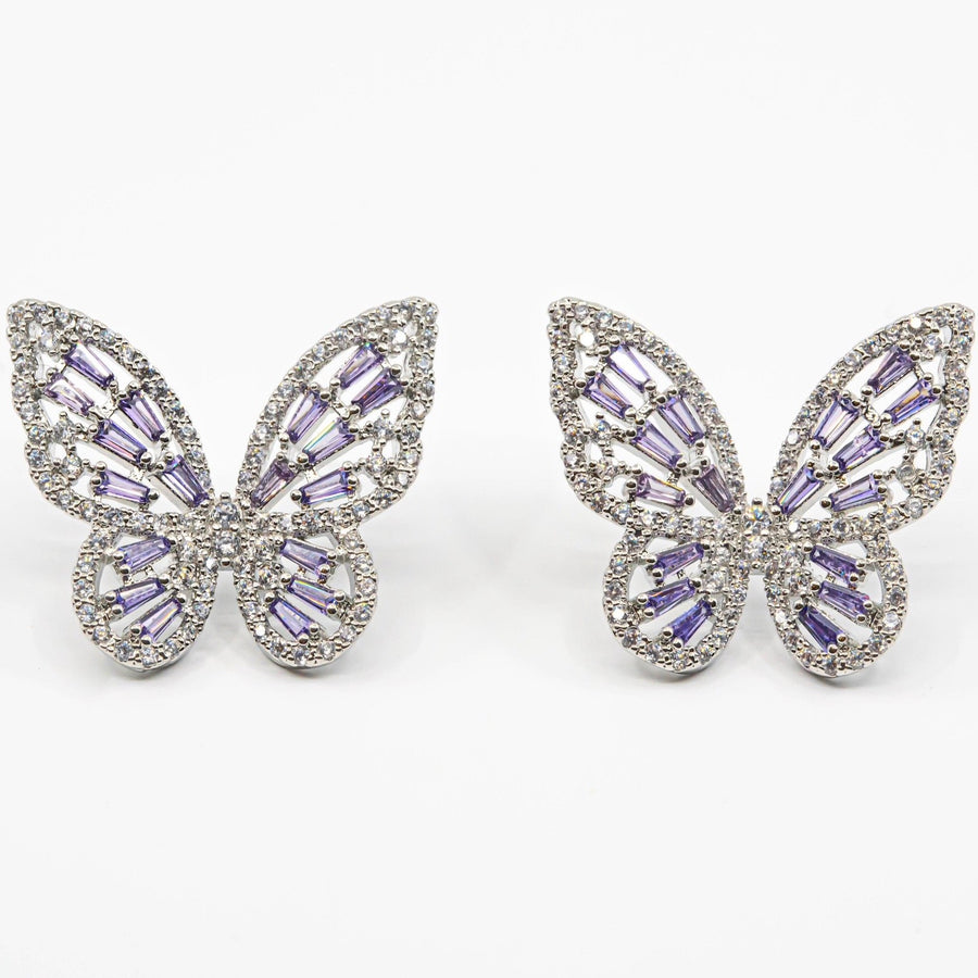 Social Butterfly Crystal Earrings