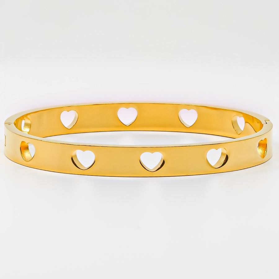 Heart Cutout Bangle