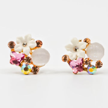 Lala Flower Crystal Earrings