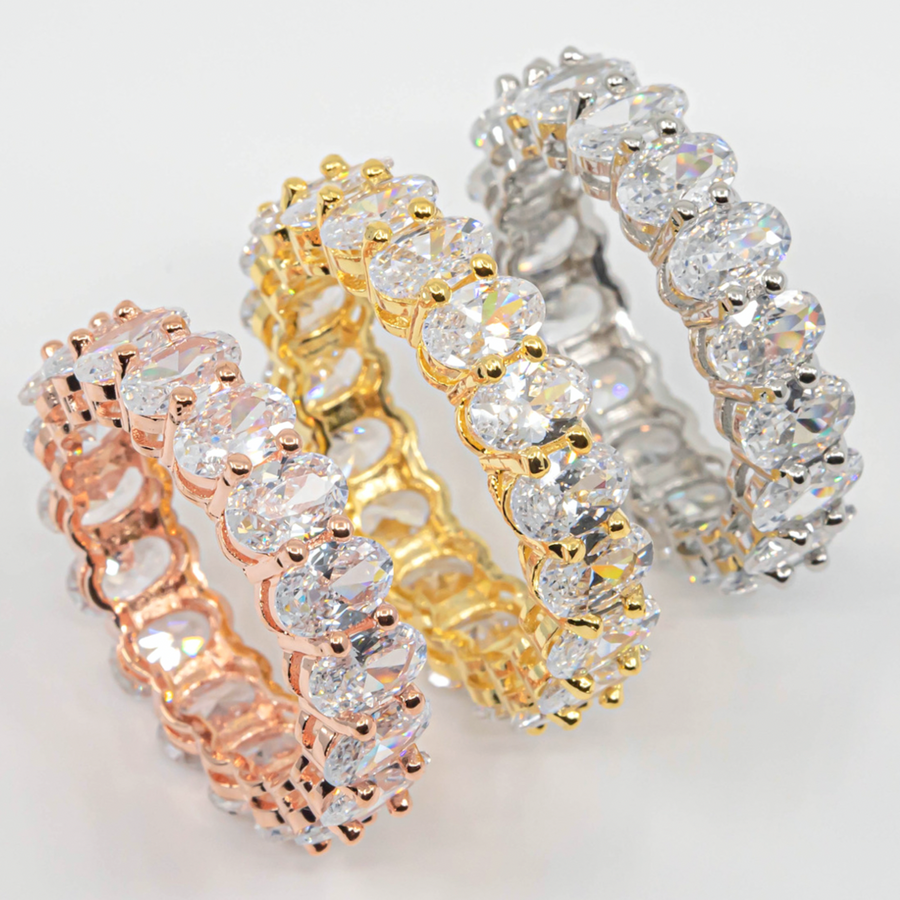 Monarch Crystal Eternity Band