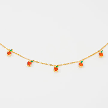 Peaches & Cream Crystal Necklace