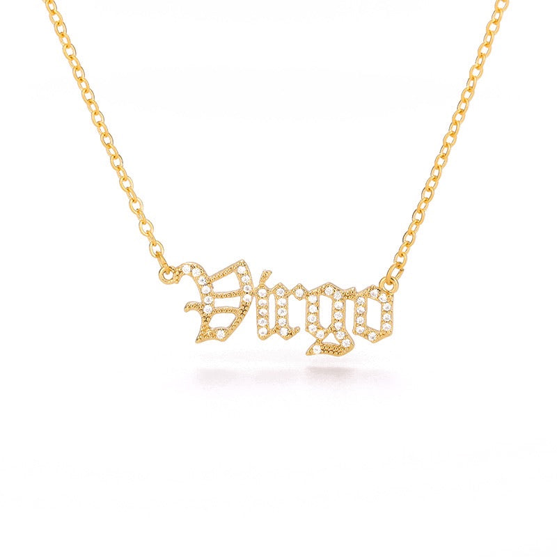 What’s Your Sign Zodiac Crystal Necklace